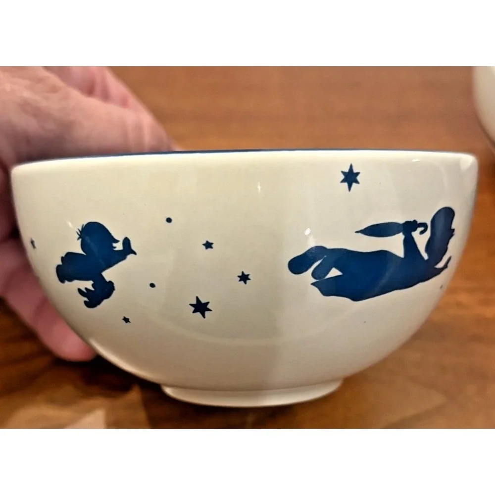 Disney Peter Pan Never Land 3 Piece Small Bowl Set Think Happy Thoughts 4